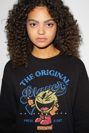 Women - CLOCKHOUSE - sweatshirt - Pac-Man - black