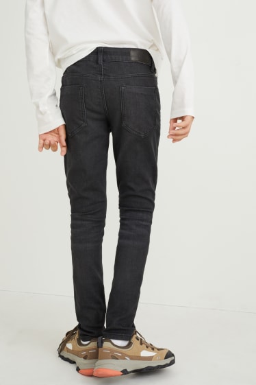 Děti - chlapci - Regular jeans - genderově neutrální - LYCRA® - džíny - tmavošedé