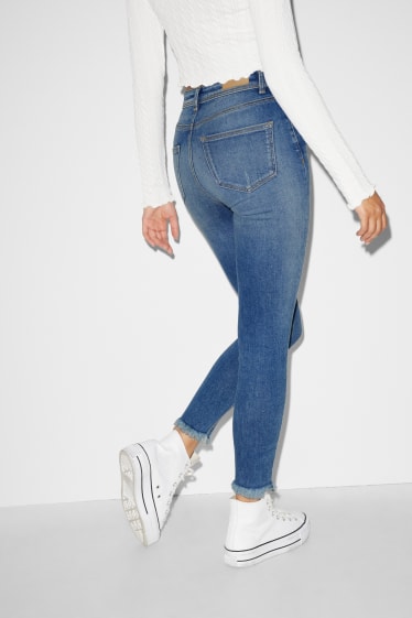 Damen - CLOCKHOUSE - Skinny Ankle Jeans - High Waist - jeansblau