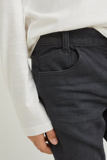 Děti - chlapci - Regular jeans - genderově neutrální - LYCRA® - džíny - tmavošedé