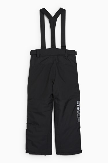 Kinder Buben - Skihose - wasserdicht - schwarz