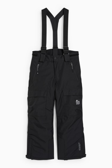 Kinder Buben - Skihose - wasserdicht - schwarz
