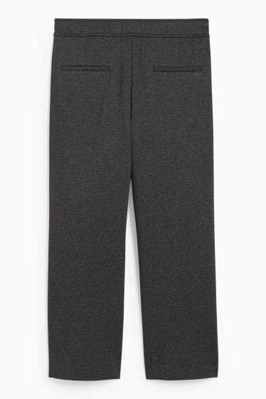Donna - Pantaloni di jersey - gamba ampia - grigio scuro