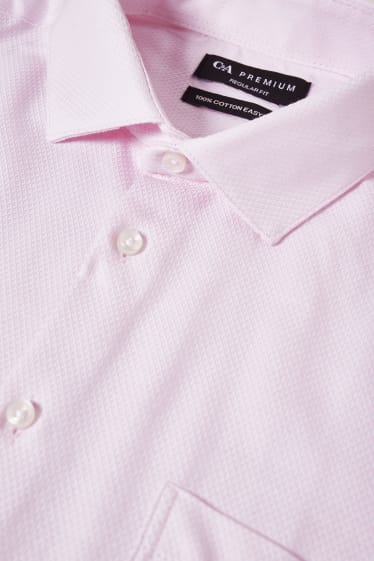 Hombre - Camisa de oficina - regular fit - cutaway - de planchado fácil - rosa