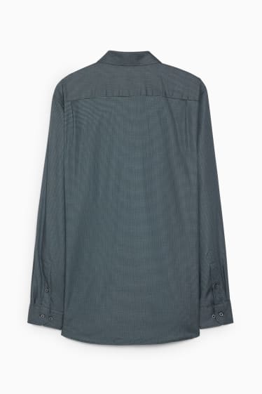 Herren - Businesshemd - Regular Fit - Kent - bügelleicht - dunkelgrün