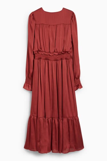 Women - Dress - dark red