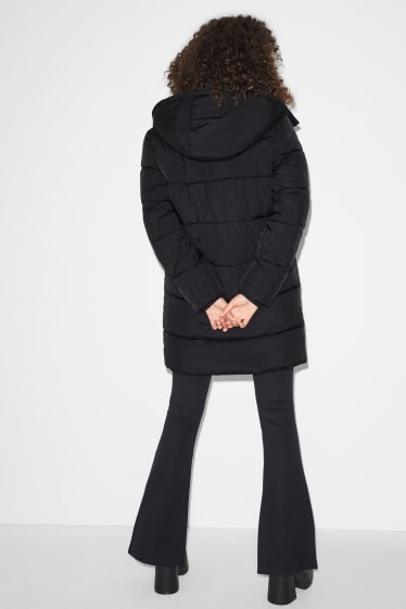 Mujer - CLOCKHOUSE - plumífero con capucha - negro