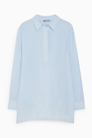 Women - Blouse - light blue