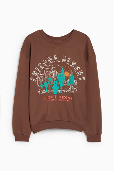 Tieners & jongvolwassenen - CLOCKHOUSE - sweatshirt - bruin