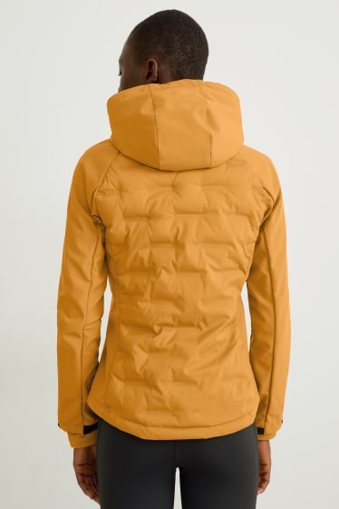 Women - Softshell jacket with hood - BIONIC-FINISH®ECO-THERMOLITE® - orange