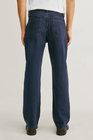 Pánské - Relaxed jeans - džíny - tmavomodré