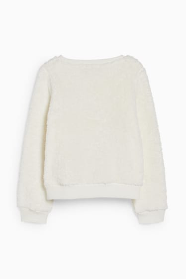 Enfants - Sweat en peluche - blanc