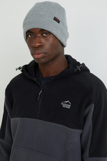 Hommes - Bonnet en maille - THERMOLITE® - gris clair chiné