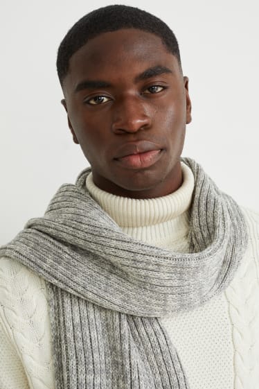 Men - Scarf - gray-melange