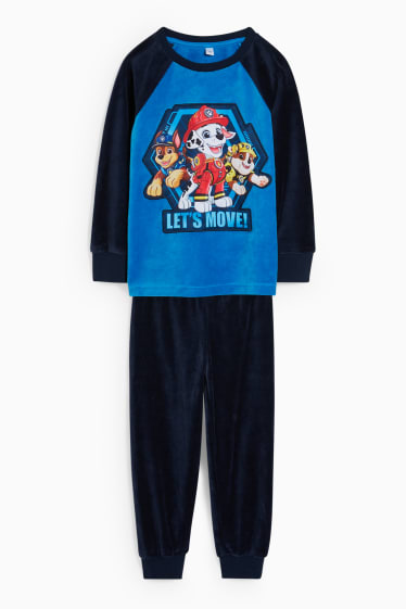 Kinder - Paw Patrol - Pyjama - 2 teilig - blau  / dunkelblau