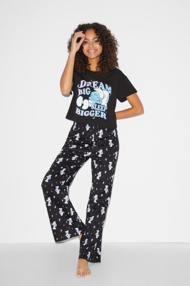 Mujer - CLOCKHOUSE - pijama - Los Pitufos - negro