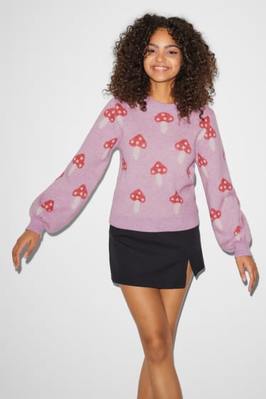 Mujer - CLOCKHOUSE - jersey - estampado - violeta claro