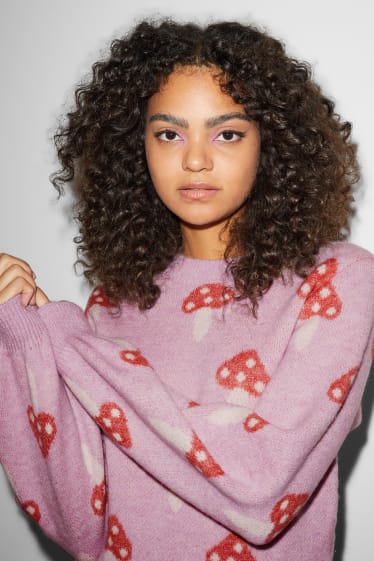 Mujer - CLOCKHOUSE - jersey - estampado - violeta claro