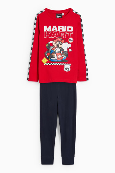 Kinderen - Mario Kart - pyjama - 2-delig - rood