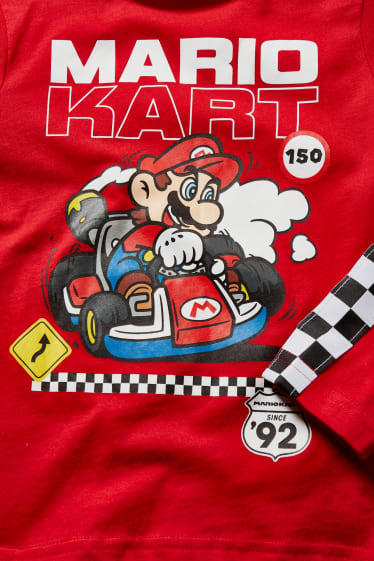 Bambini - Mario Kart - pigiama - 2 pezzi - rosso