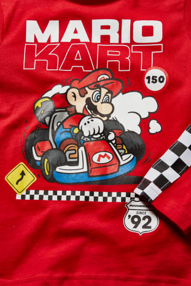 Enfants garçons - Mario Kart - pyjama - 2 pièces - rouge
