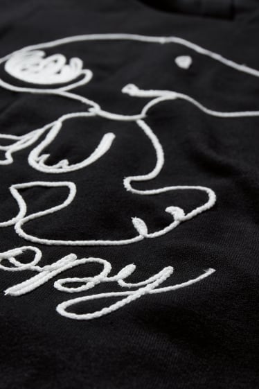 Dames - Hoodie - Snoopy - zwart
