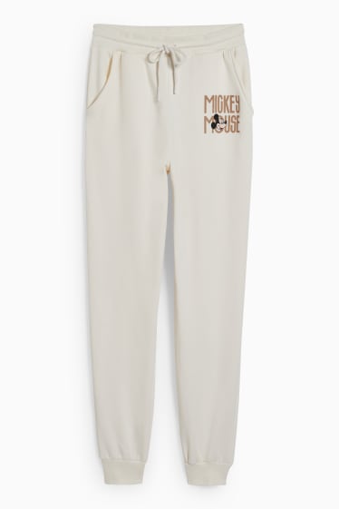 Donna - CLOCKHOUSE - pantaloni sportivi - Topolino - bianco crema