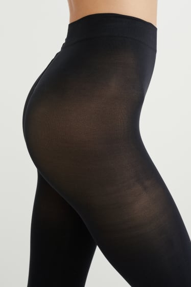 Dona - Mitges de subjecció - LYCRA® - 70 DEN - negre
