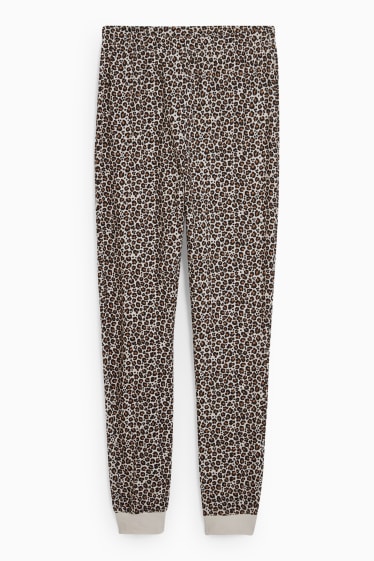 Femmes - CLOCKHOUSE - pantalon de pyjama - beige clair