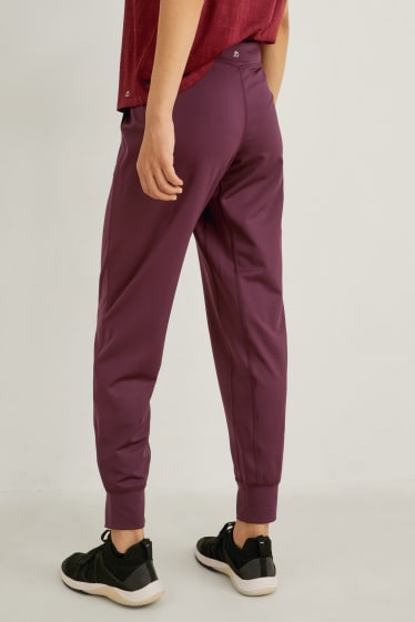 Women - Active trousers - fitness - 4 Way Stretch - bordeaux