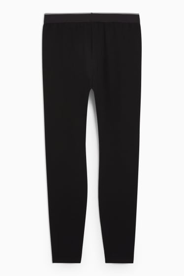 Men - Long thermal pants - THERMOLITE® - LYCRA® - black