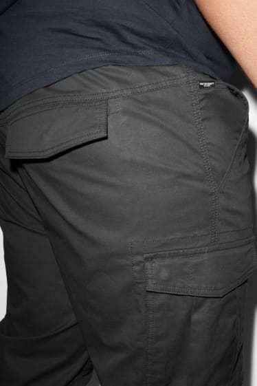 Heren - Cargobroek - tapered fit - LYCRA® - zwart