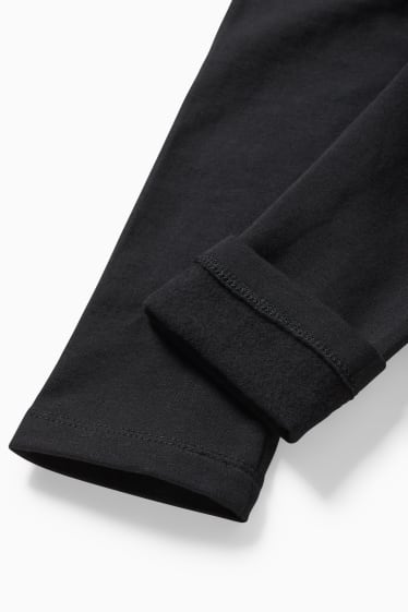 Children Girls - Multipack of 2 - thermal leggings - black