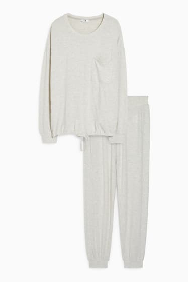 Dames - Pyjama - licht beige