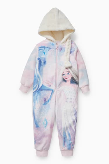 Kinder Mädchen - Die Eiskönigin - Onesie mit Kapuze - rosa