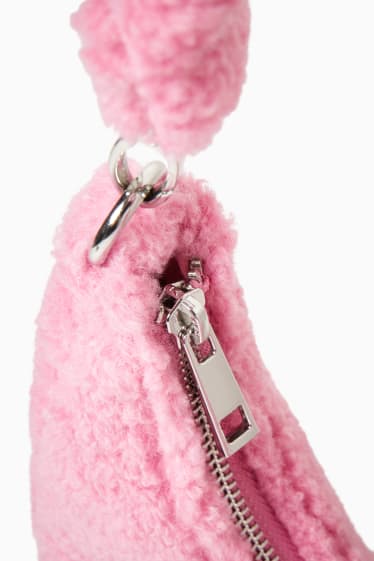 Women - CLOCKHOUSE - teddy fur bag - pink