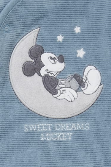 Bebeluși - Mickey Mouse - pijama salopetă bebeluși - albastru