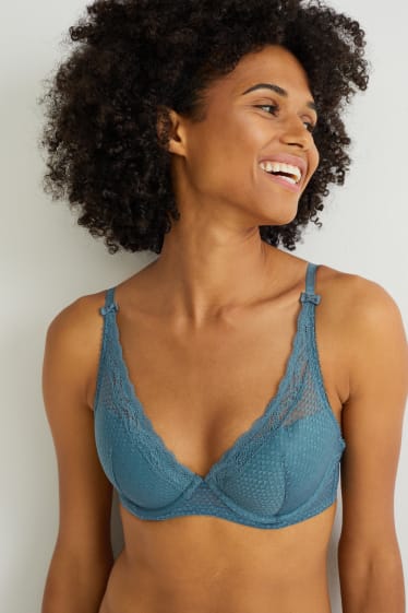 Women - Underwire bra - DEMI - padded - green