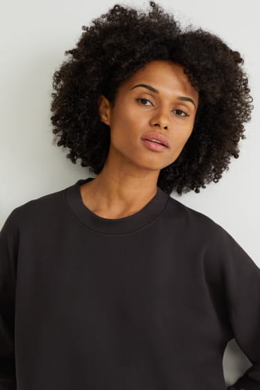 Women - Sweatshirt - yoga - recycled - black