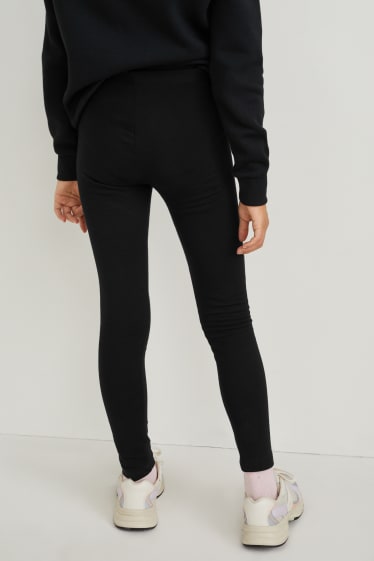 Children Girls - Multipack of 2 - thermal leggings - black