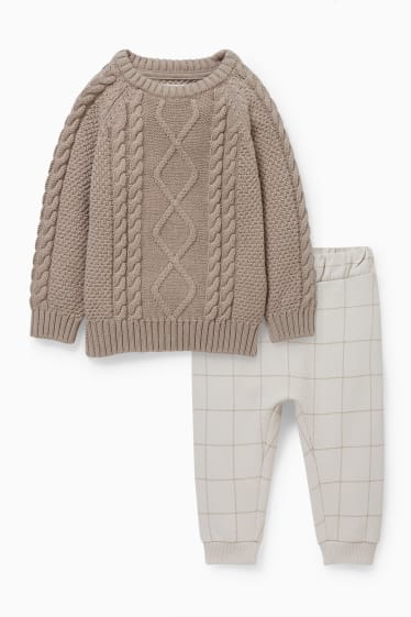 Bébés garçons - Ensemble bébé - 2 pièces - beige