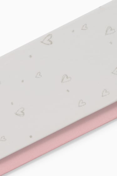 Kinder Mädchen - Multipack 2er - Feinstrumpfhose - 40 DEN - weiß / rosa