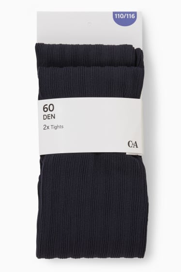 Nena - Paquet de 5 - mitges fines - 60 DEN - blau fosc