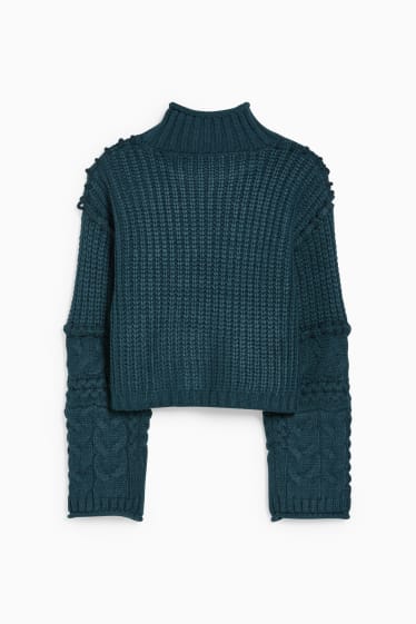 Women - Jumper - dark turquoise