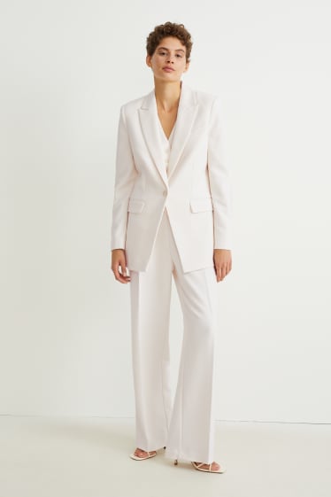 Dames - Blazer - regular fit - crème wit