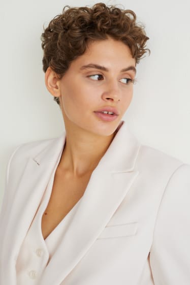 Damen - Blazer - Regular Fit - cremeweiss