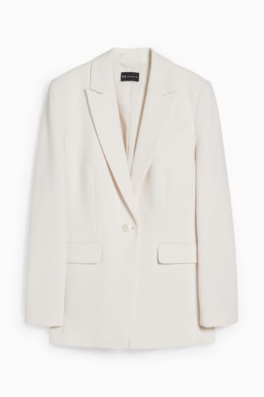 Damen - Blazer - Regular Fit - cremeweiß