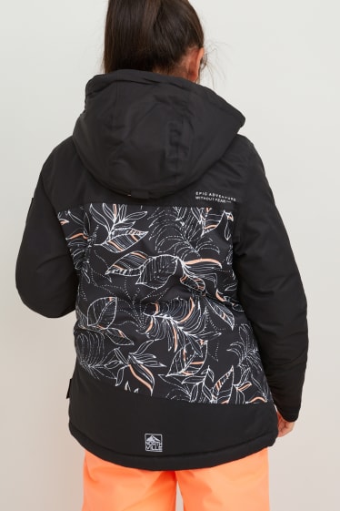 Kinderen - Ski-jas met capuchon  - zwart