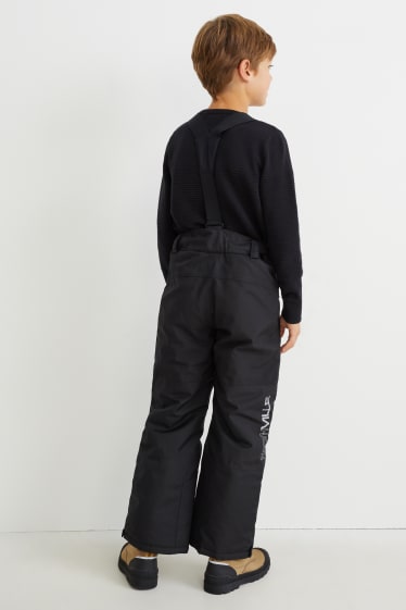 Kinder Buben - Skihose - wasserdicht - schwarz