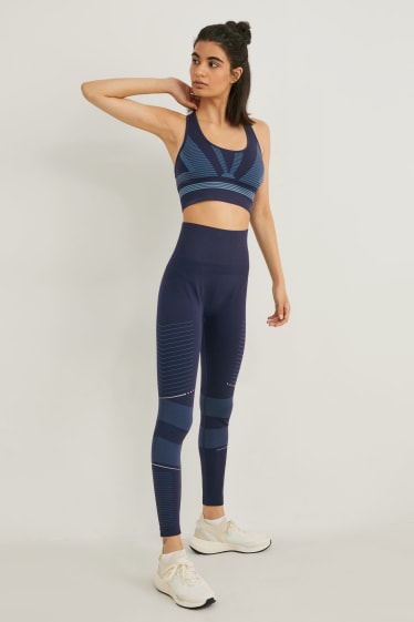 Damen - Funktions-Leggings - dunkelblau